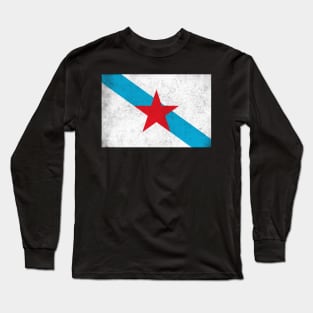 Galicia Estreleira - Vintage Faded Look Design Long Sleeve T-Shirt